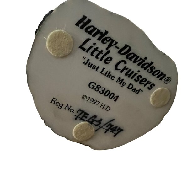 Vintage 1997 Harley Davidson Little‎ Cruisers Just Like My Dad Figurine - Picture 6 of 7